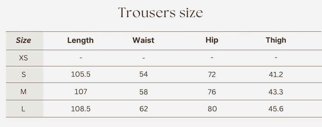 Flare legging size