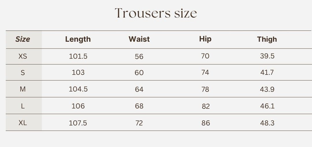 Flare legging size