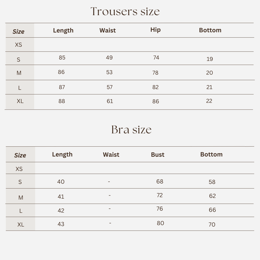 Workout set size